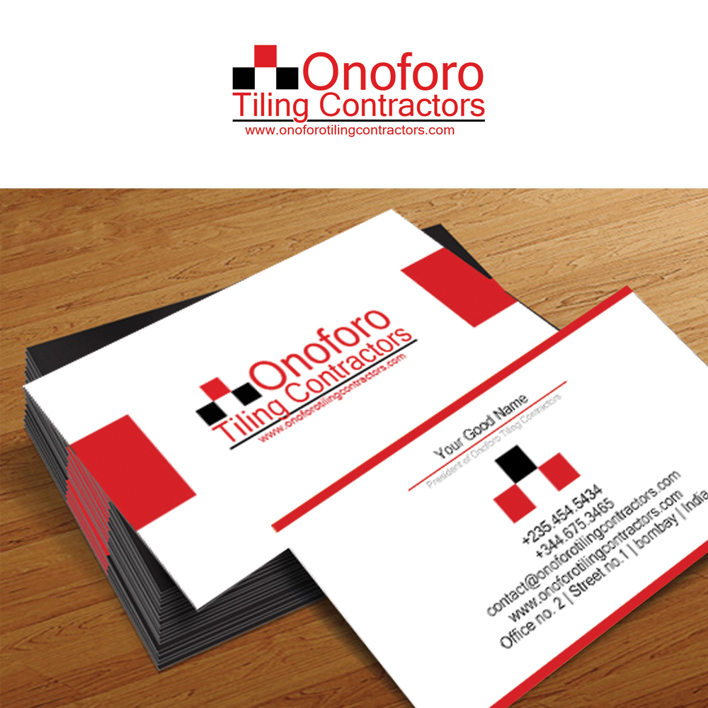 Diseño de Logo por Xclusive Designer para Onoforo Tiling Contractors | Diseño #6658370