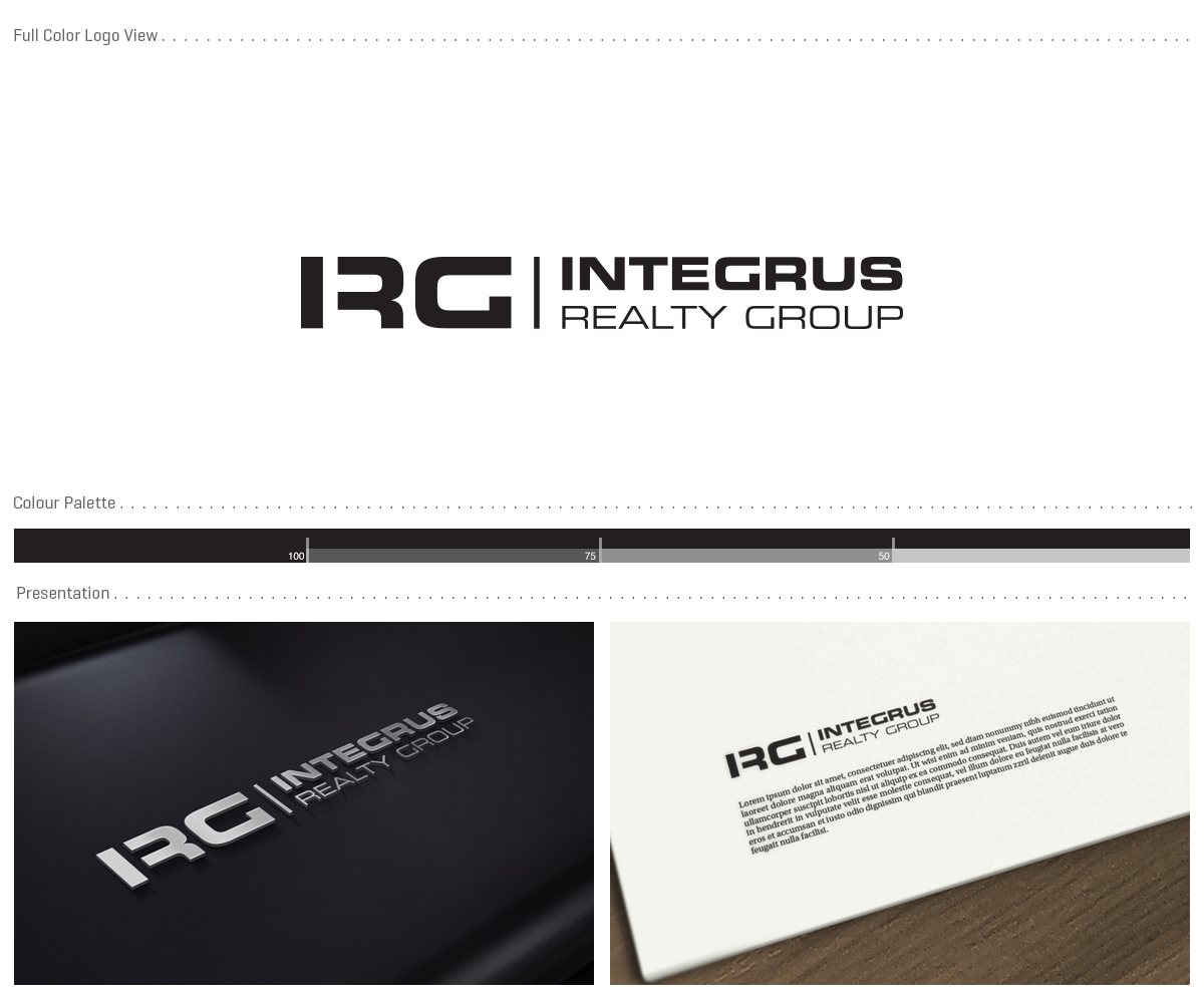 Diseño de Logo por VisualFlava para Integrus Realty Group LLC | Diseño #1864121