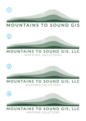Logo-Design von Valeria Rugi für Mountains to Sound GIS, LLC | Design #6781023