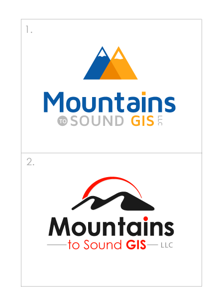 Logo Design by Logicspider for Mountains to Sound GIS, LLC | Design #6630385