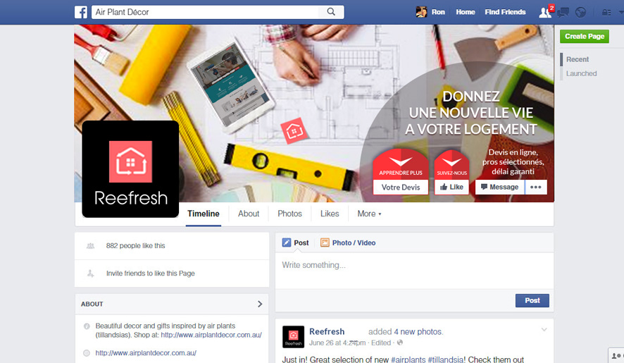 Facebook Design by rdesign12 for Reefresh | Design #6639659