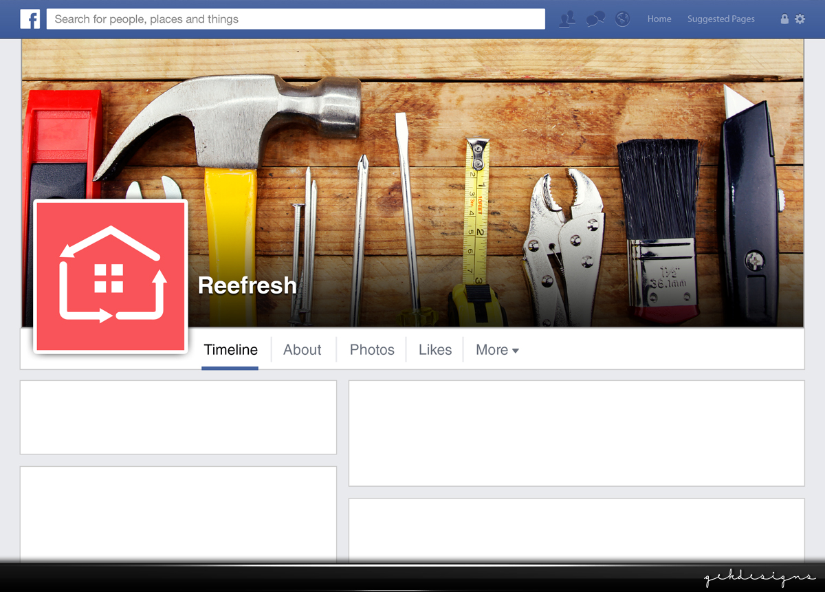 Design Facebook par gekgrfx pour Reefresh | Design #6628593