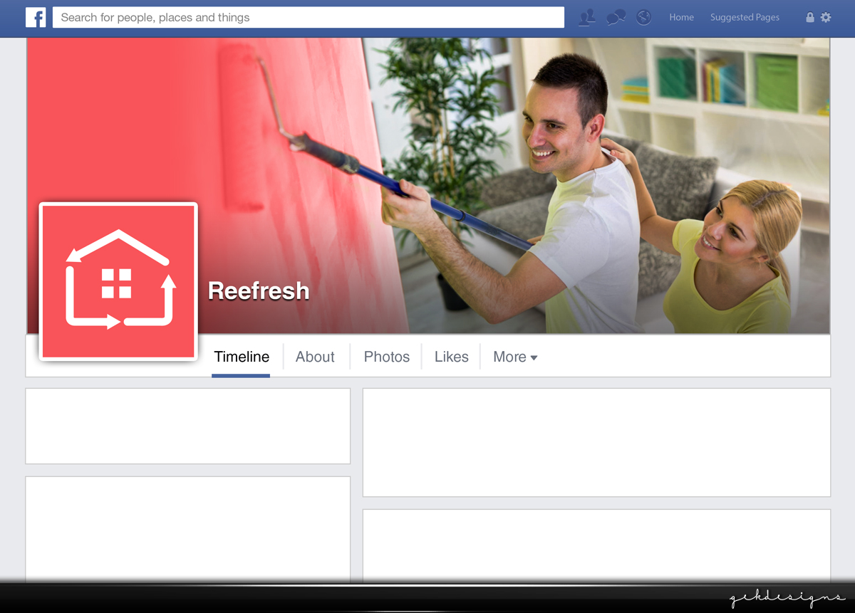 Design Facebook par gekgrfx pour Reefresh | Design #6633369