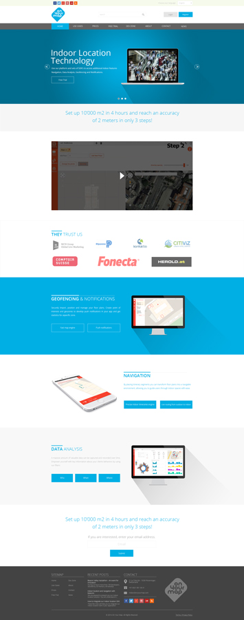 Web Design by Nightmist for OnYourMap SA | Design #6615102