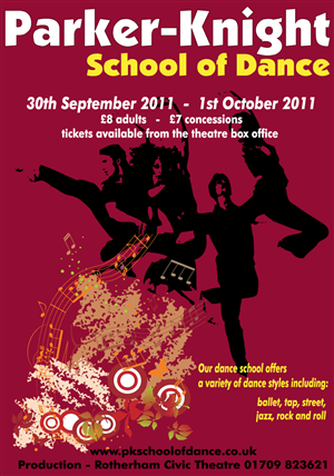 Poster Design by Cláudia Polónia for Parker Knight School of Dance | Design #347354