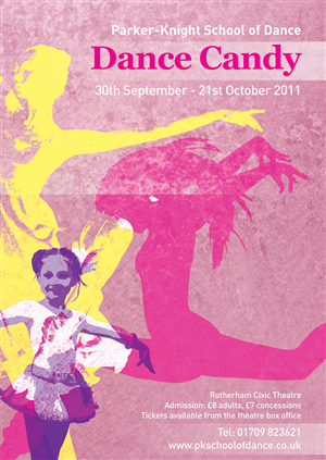 Poster Design by paperbutterfly for Parker Knight School of Dance | Design #351958