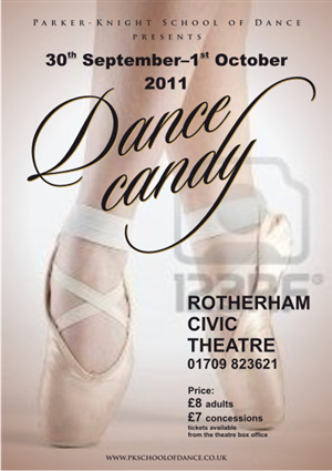Dance Candy - a dance school theatre production | Poster Design by Atvento Graphics