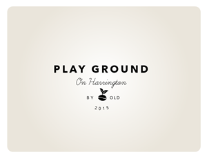 Logo Design by wonderland for Play Ground On Harrington | Design: #6615988
