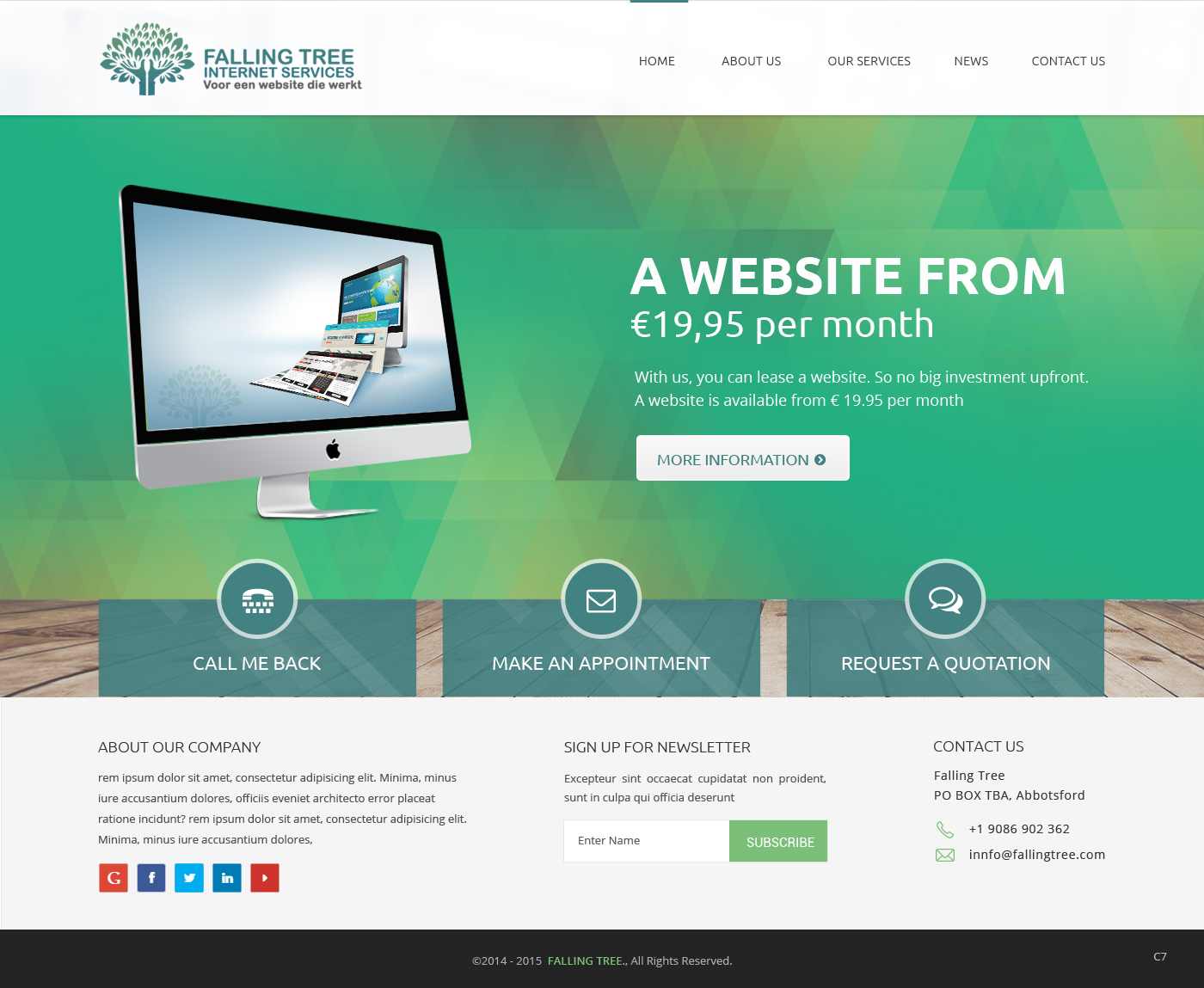 Web Design by pb for this project | Design #6641975