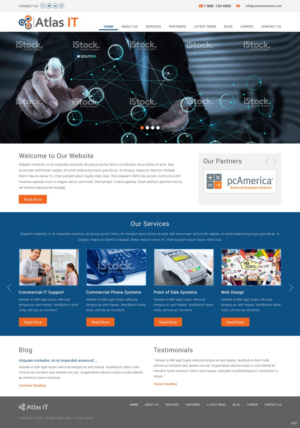 Web Design by pb for Atlas IT | Design: #6667042