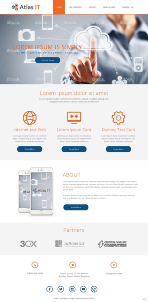 Web Design by pb for Atlas IT | Design: #6667043