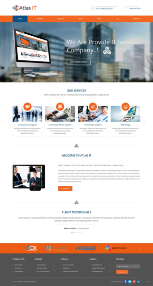 Web Design by pb for Atlas IT | Design: #6667044
