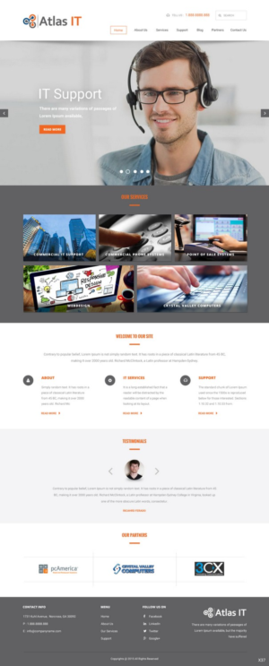 Web Design by pb for Atlas IT | Design: #6667045