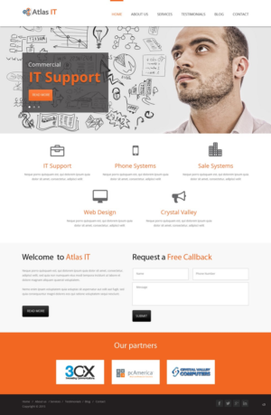 Web Design by pb for Atlas IT | Design: #6669360