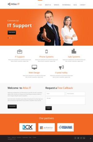 Web Design by pb for Atlas IT | Design: #6669361
