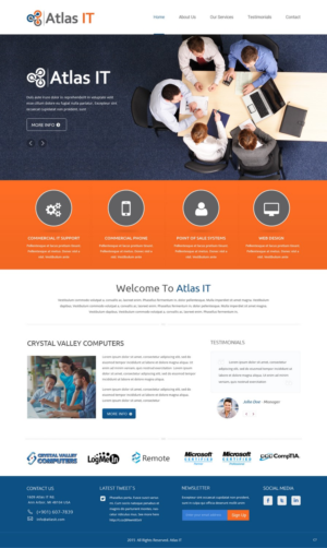 Web Design by pb for Atlas IT | Design: #6669362