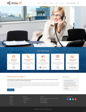 Web Design by pb for Atlas IT | Design: #6669363