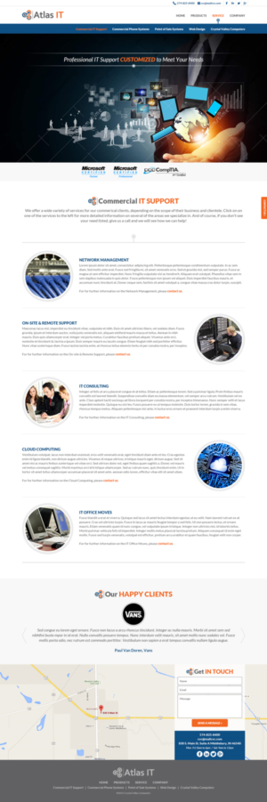 Web Design by MIND for Atlas IT | Design: #6674930