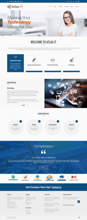 Web Design by iLibart for Atlas IT | Design: #6673207