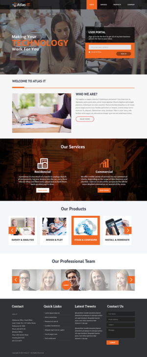 Web-Design von iLibart für Atlas IT | Design #6674254