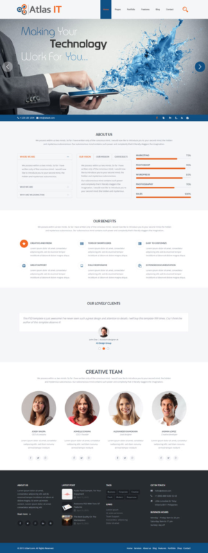 Web Design by iLibart for Atlas IT | Design: #6674267