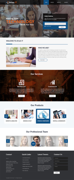Web Design by iLibart for Atlas IT | Design: #6721852