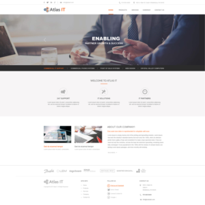 Web Design by Vikram M for Atlas IT | Design: #6683619
