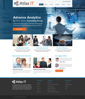 Web-Design von Tesla Vault für Atlas IT | Design #6696929