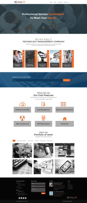 Web Design by Da Miracle for Atlas IT | Design: #6675785