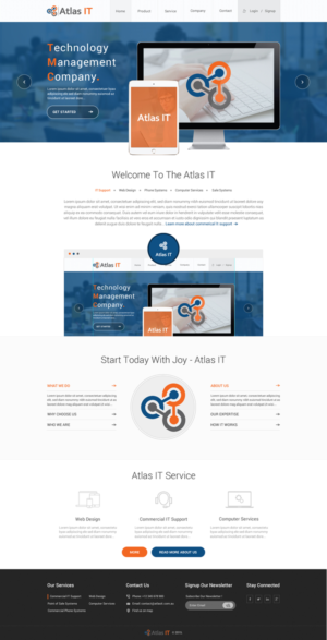 Web-Design von Behriatech für Atlas IT | Design #6708523