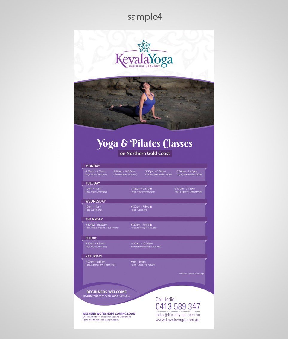 Brochure Design by Ovimatic for KEVALA YOGA | Design #6605056