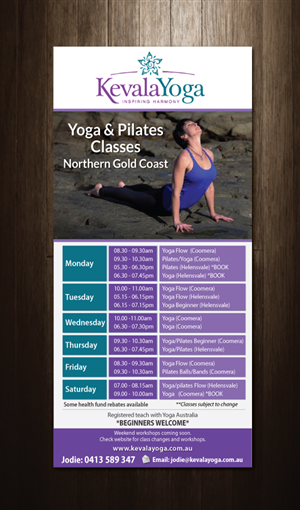 Diseño de Brochure por meet007 para KEVALA YOGA | Diseño: #6623997