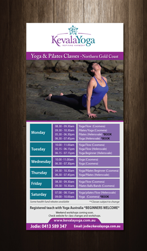 Brochure Design by meet007 for KEVALA YOGA | Design: #6624119