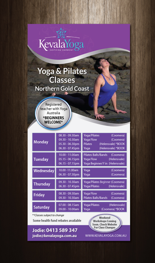 Diseño de Brochure por meet007 para KEVALA YOGA | Diseño: #6639029
