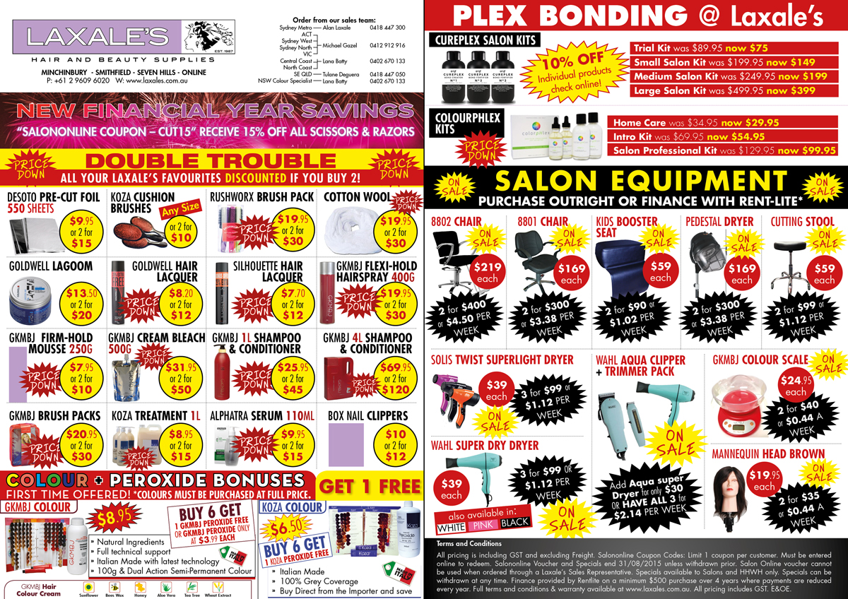 Flyer Design by UrbainFX for Laxales Hair and Beauty Supplies | Design #6615665