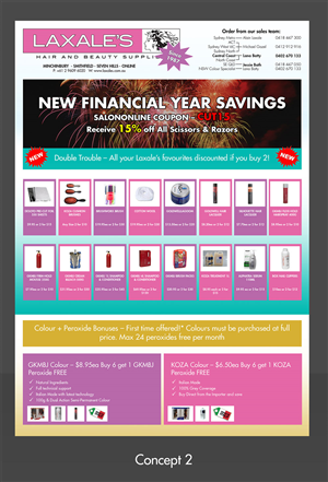 Flyer Design by anushka_snigdha for Laxales Hair and Beauty Supplies | Design: #6608627