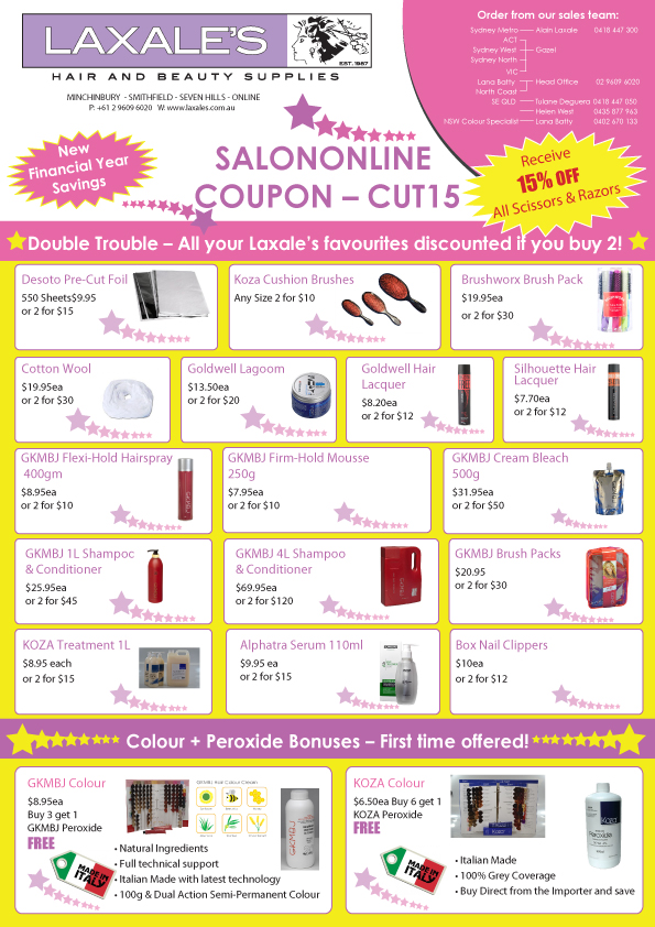 Flyer Design by mansingp for Laxales Hair and Beauty Supplies | Design #6608429