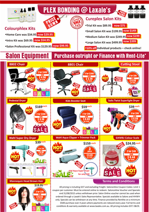 Flyer Design by fathiyazs for Laxales Hair and Beauty Supplies | Design #6612022