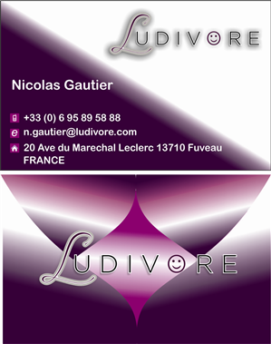 Diseño de Tarjeta de Presentación por navin9949 para Ludivore | Diseño #1745681