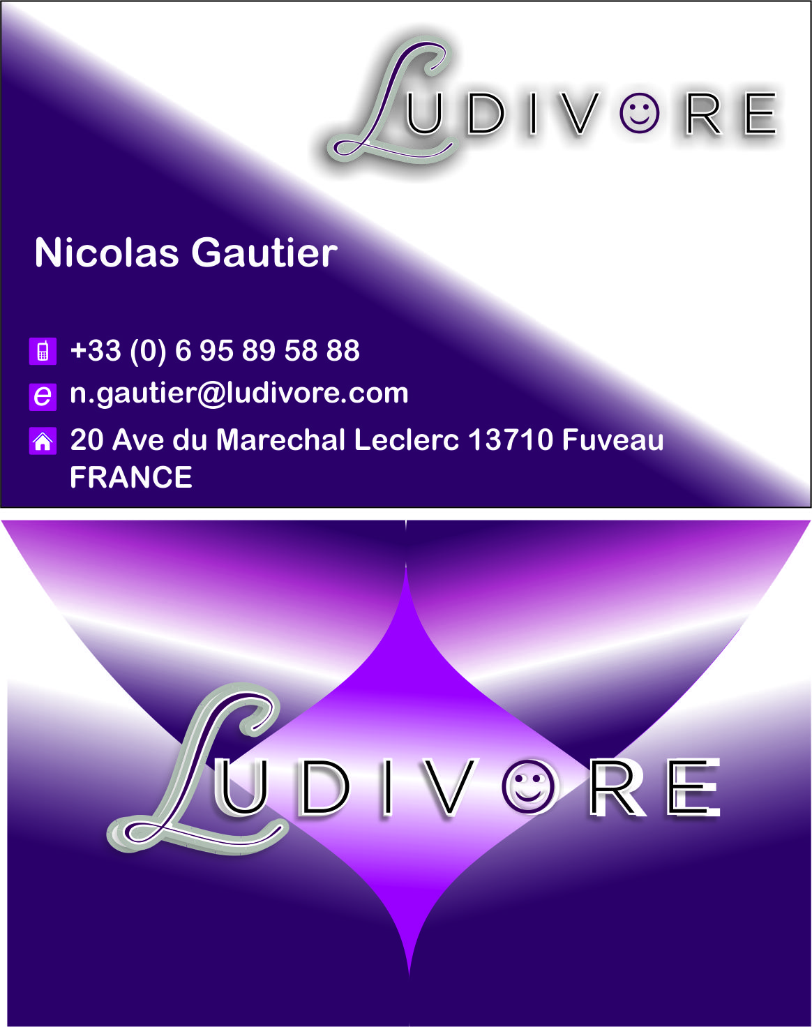 Business Card Design by navin9949 for Ludivore | Design #1745707