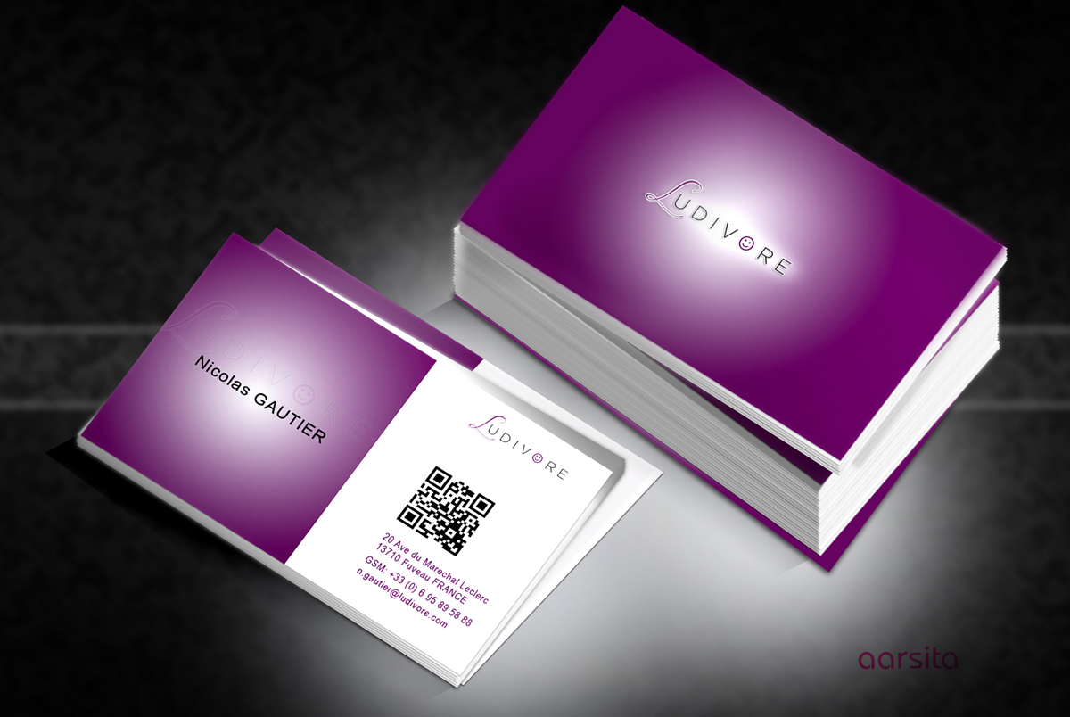 Business Card Design by aarsita for Ludivore | Design #1738189
