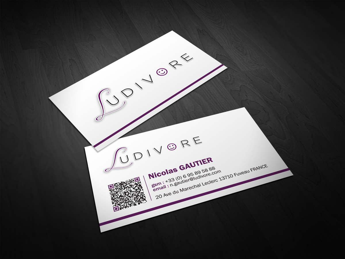 Diseño de Tarjeta de Presentación por diRtY.EMM para Ludivore | Diseño #1726075