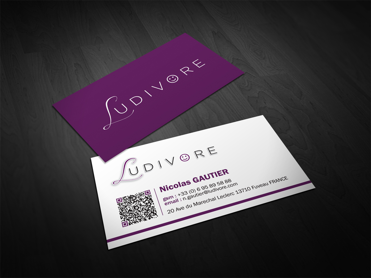 Business Card Design by diRtY.EMM for Ludivore | Design #1726079