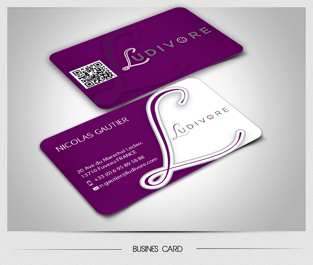 Diseño de Tarjeta de Presentación por Sarmishtha Chattopadhyay_loginchange para Ludivore | Diseño #1727168