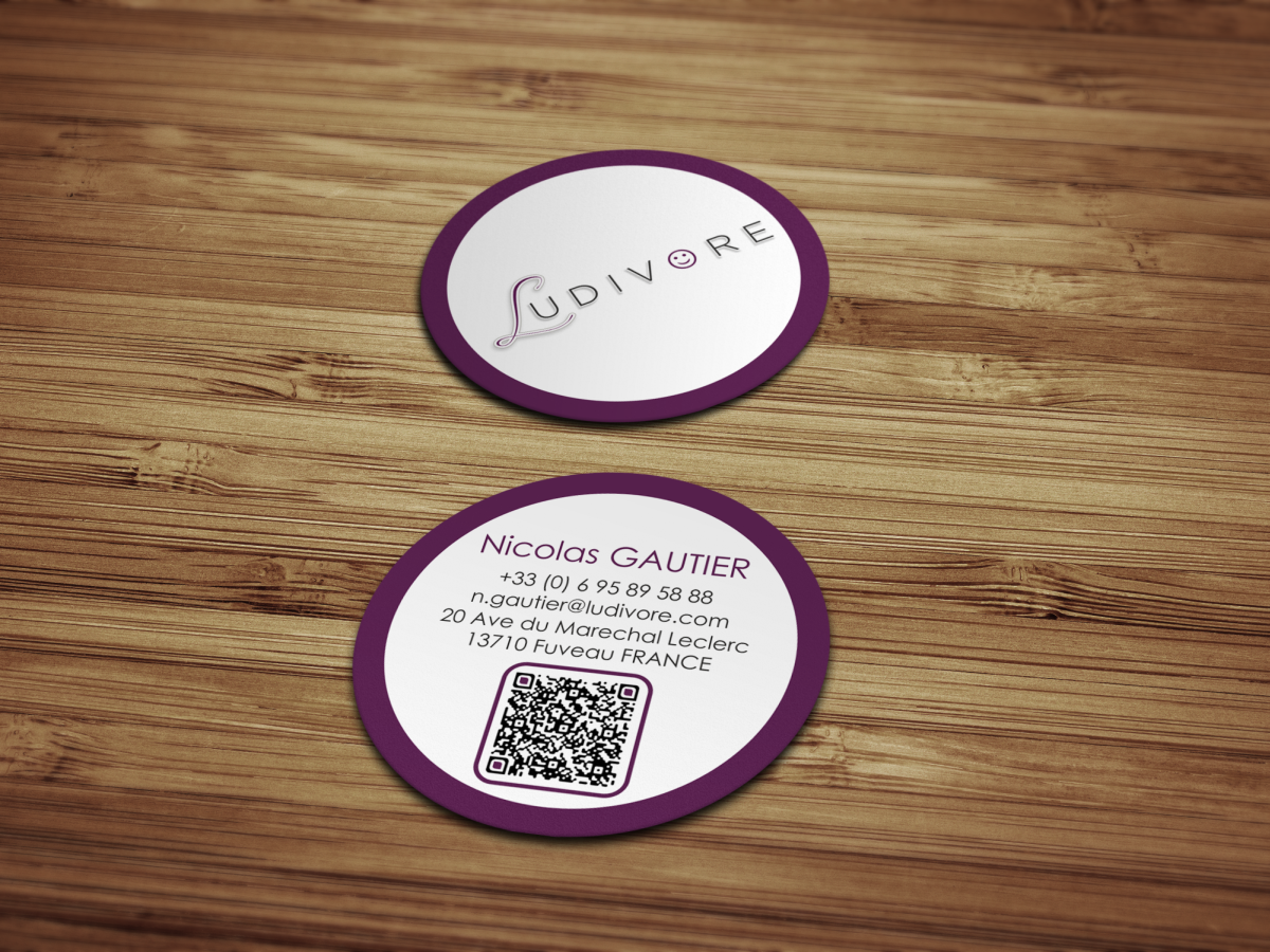 Business Card Design by HYPdesign for Ludivore | Design #1724743