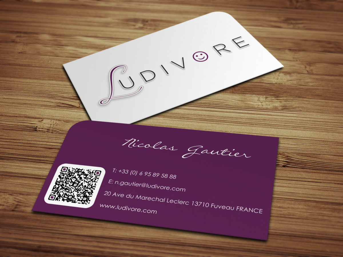 Business Card Design by HYPdesign for Ludivore | Design #1724746