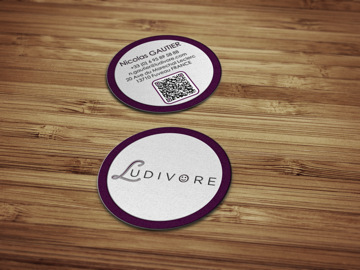 Business Card Design by HYPdesign for Ludivore | Design #1777587