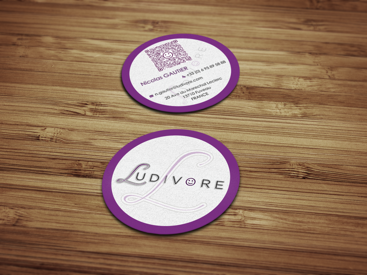 Business Card Design by HYPdesign for Ludivore | Design #1806507
