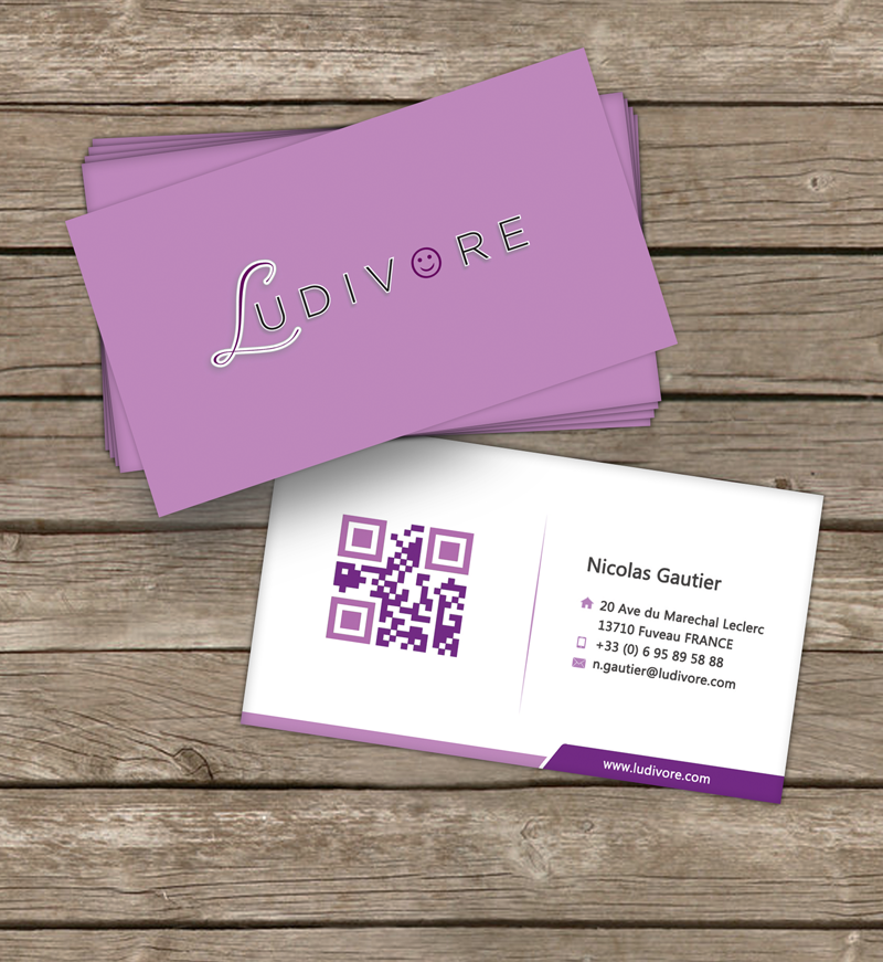 Business Card Design by Sarah Mathews for Ludivore | Design #1727826