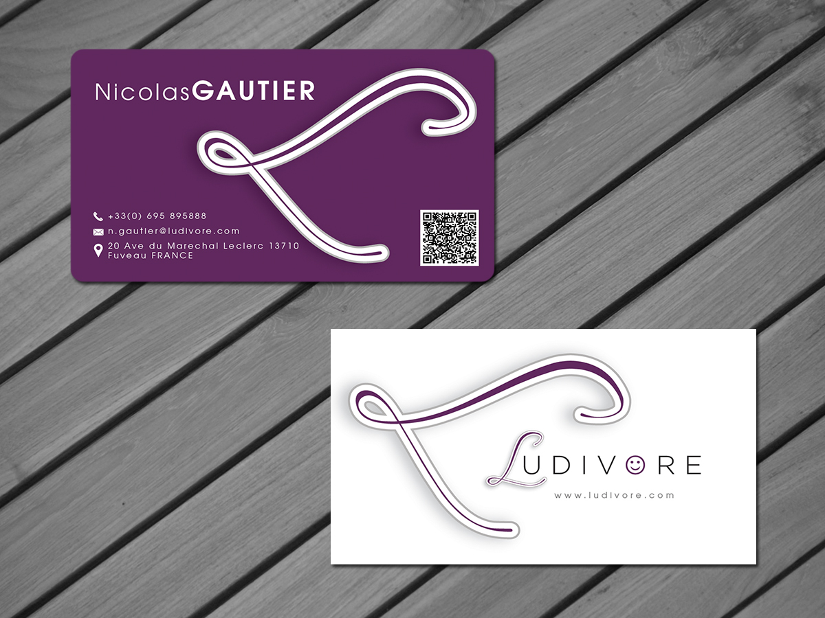 Business Card Design by GraphicSolver for Ludivore | Design #1751622